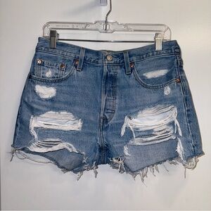 Levi’s High Rise Denim Cutoff Shorts